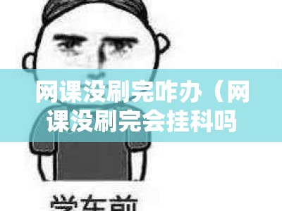 网课没刷完咋办（网课没刷完会挂科吗）