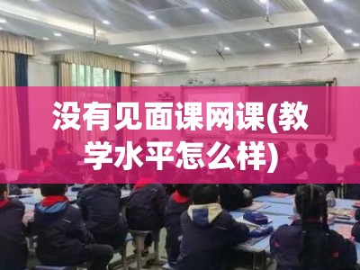 没有见面课网课(教学水平怎么样)